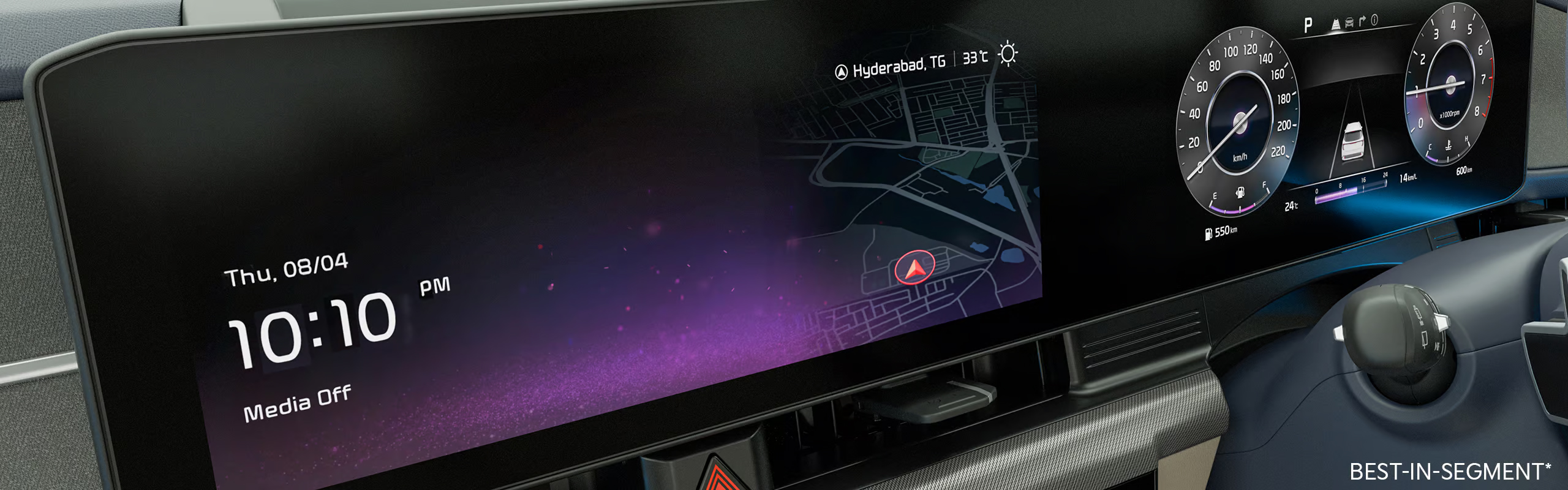 67.62 cm (26.62”) Dual Panoramic Display Panel