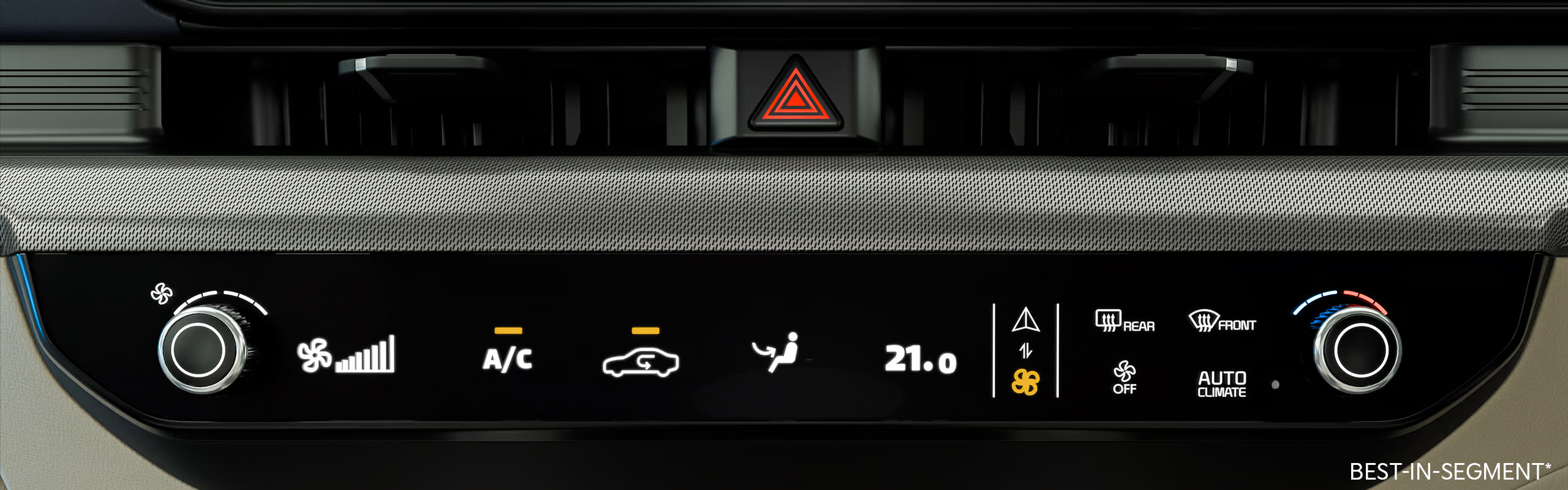 Infotainment-Temperature control swap switch